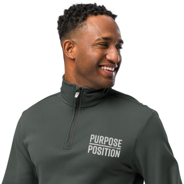 POP Embroidered Quarter zip pullover - Image 4